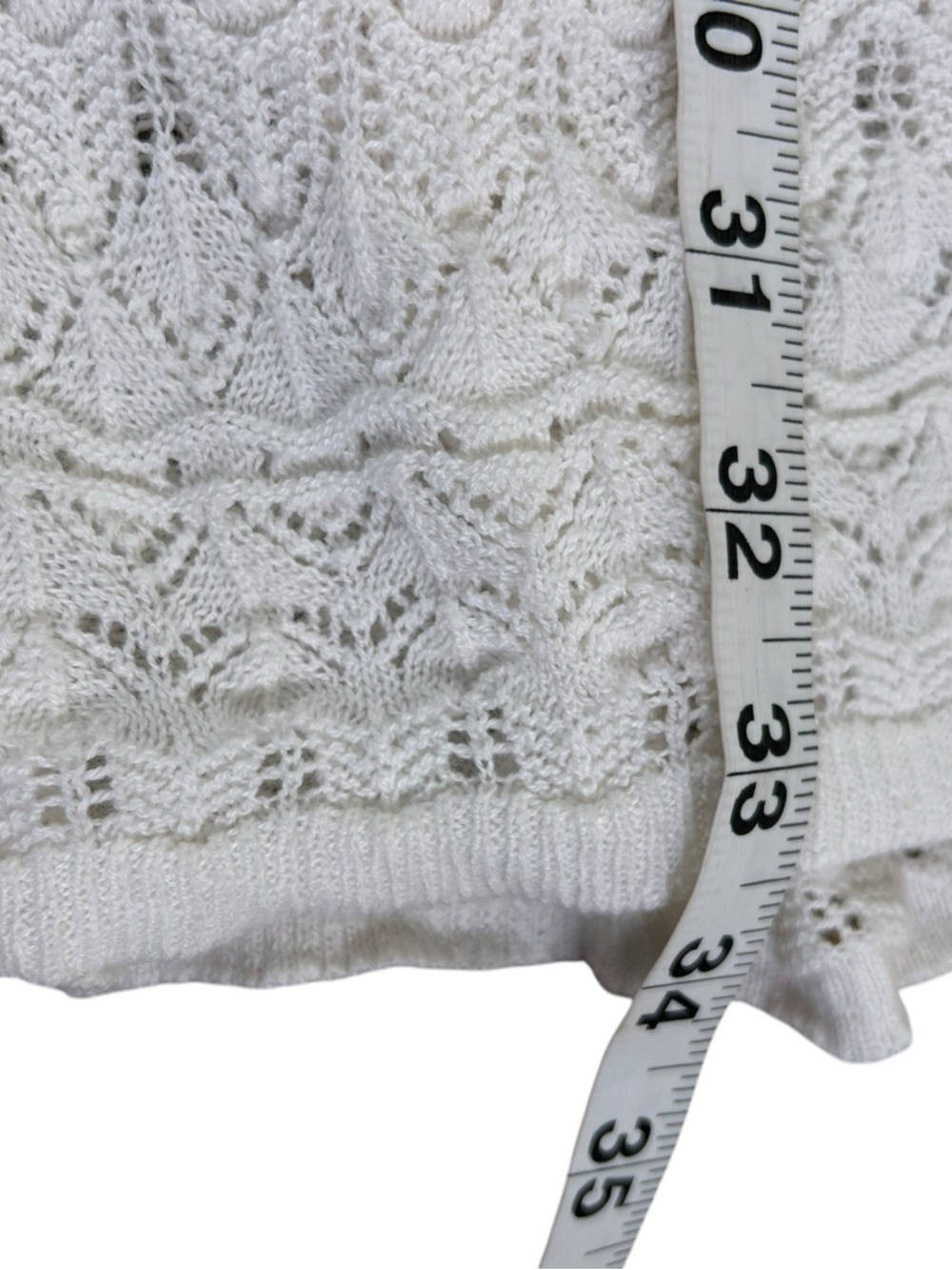 HOUSE OF HARLOW 1960 NWT NEW Ivory Lace Knit Midi Skirt Mermaid Hem Boho M - Picture 11 of 12